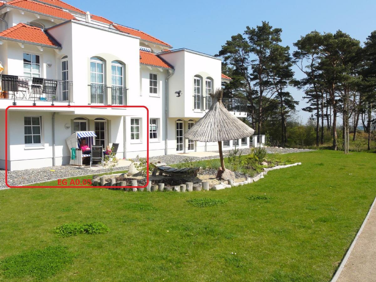 3 Zimmer Ferienwohnung Haus Meeresblick Mit Meerblick A005 Mit Suedterrasse Und Strandkorb بابي المظهر الخارجي الصورة